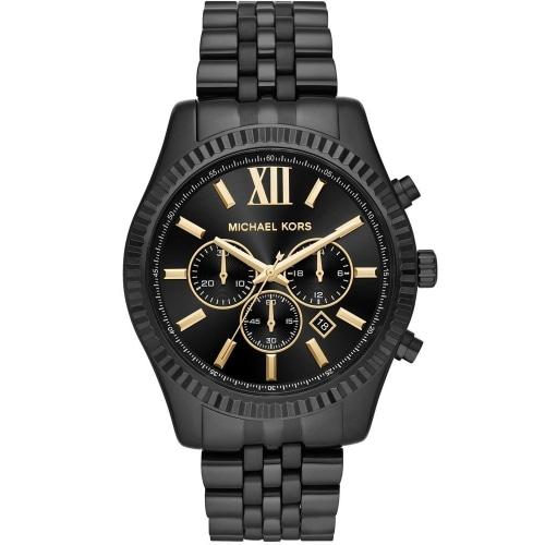 Michael Kors Lexington Men's Black Chronograph Watch - MK8603
